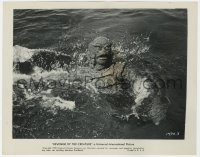 8g758 REVENGE OF THE CREATURE 8x10.25 still 1955 close up of the monster splashing in the water!