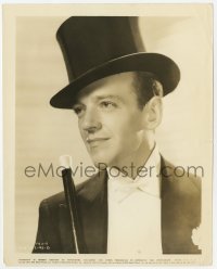 8g771 ROBERTA 8.25x10.25 still 1935 head & shoulders portrait of Fred Astaire in tuxedo & top hat!