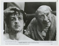 8g777 ROCKY 8x10.25 still 1977 close up of boxer Sylvester Stallone & coach Burgess Meredith!