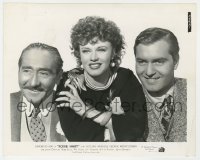 8g790 ROXIE HART 8x10.25 still 1942 Ginger Rogers between George Montgomery & Adolphe Menjou!