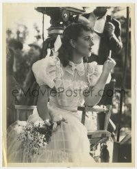 8g794 RUBY KEELER 8x10 still 1938 w/ flowers between scenes of Mother Carey's Chickens by Bachrach!