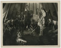 8g810 SCARLET WEST 8x10.25 still 1925 Native American Indians holding ceremony in teepee!
