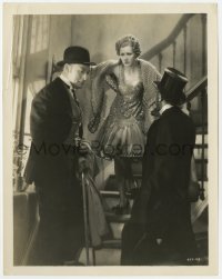 8g815 SECRET OF MADAME BLANCHE 8x10.25 still 1933 Irene Dunne on stairs glares at Lionel Atwill!