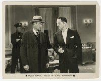8g820 SHADOW OF THE LAW 8.25x10.25 still 1930 close up of smoking William Powell glaring at man!