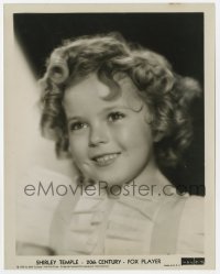 8g828 SHIRLEY TEMPLE 8x10 still 1935 head & shoulders smiling portrait of the Fox child star!
