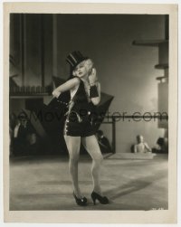 8g832 SHOW GIRL 8x10 still 1928 Alice White in skimpy outfit, top hat & heels performing on stage!
