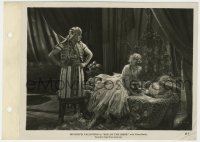 8g848 SON OF THE SHEIK 8x11 key book still 1926 Rudolph Valentino glares at Vilma Banky on bed!
