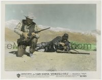 8g025 SPRINGFIELD RIFLE color 8x10.25 still 1952 great image of Gary Cooper kneeling with his gun!