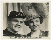 8g990 YANKEE DOODLE DANDY 8x10 still 1942 best portrait of uniformed James Cagney & Joan Leslie!