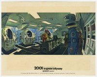 8g032 2001: A SPACE ODYSSEY Cinerama color English FOH LC 1968 Stanley Kubrick, astronaut in ship!