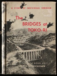 8h009 BRIDGES AT TOKO-RI movie edition hardcover book 1960 James Michener novel with movie images!
