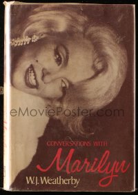 8h053 CONVERSATIONS WITH MARILYN hardcover book 1976 discuissions between Monroe & news reporter!