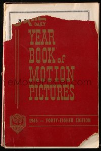 8h105 FILM DAILY YEARBOOK OF MOTION PICTURES hardcover book 1966 filled w/cool images & info!