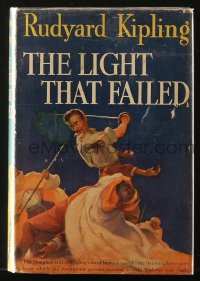 8h016 LIGHT THAT FAILED movie edition hardcover book 1939 Rudyard Kipling, Ronald Colman, Wellman