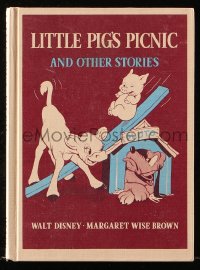 8h224 LITTLE PIG'S PICNIC & OTHER STORIES hardcover book 1939 an illustrated Walt Disney story!