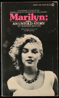 8h063 MARILYN AN UNTOLD STORY paperback book 1973 bio of America's most provocative sex legend!