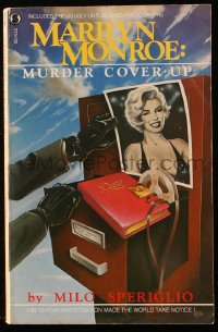 8h065 MARILYN MONROE MURDER COVER-UP paperback book 1982 great cover art by Todd Waite!