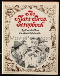 8h231 MARX BROS. SCRAPBOOK hardcover book 1973 illustrated biography of the legendary comedy team!
