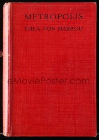 8h020 METROPOLIS movie edition English hardcover book 1927 Thea von Harbou's novel, Fritz Lang