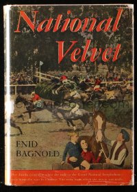 8h023 NATIONAL VELVET movie edition hardcover book 1944 Enid Bagnold's horse racing novel!