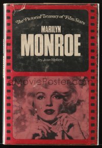 8h061 PICTORIAL TREASURY OF FILM STARS: MARILYN MONROE hardcover book 1973 illustrated biography!