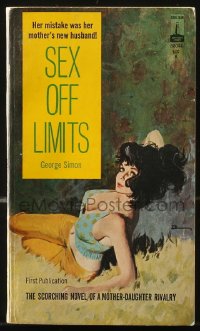 8h306 SEX OFF LIMITS Canadian paperback book 1965 her mistake was her mother's new husband!