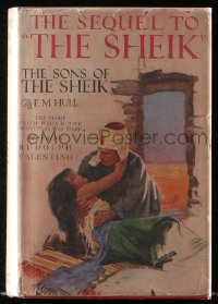 8h031 SON OF THE SHEIK movie edition hardcover book 1925 E.M. Hull novel, Rudolph Valentino!