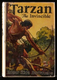 8h040 TARZAN Burroughs Inc. hardcover book 1939 Edgar Rice Burroughs, Tarzan the Invincible!