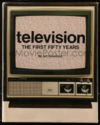 8h266 TELEVISION THE FIRST FIFTY YEARS hardcover book 1981 filled with historical information!