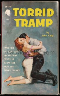 8h311 TORRID TRAMP paperback book 1961 why did he marry when he knew she was the town tramp!