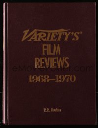 8h125 VARIETY'S FILM REVIEWS 1968-1970 hardcover book 1988 filled with great movie information!