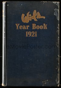 8h129 WID'S YEAR BOOK hardcover book 1921 filled with lots of movie images & information!