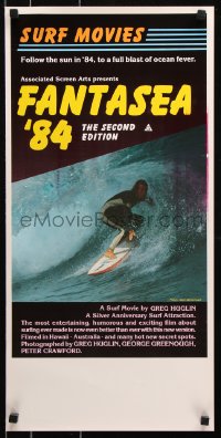 8j049 FANTASEA '84 Aust daybill 1984 great close up surfing photo, a blast of ocean fever!