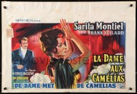 8j515 LA BELLA LOLA Belgian 1962 wonderful art of Sara Montiel who is Dumas' Camille!