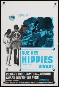 8j524 LOVE-INS Belgian 1967 Richard Todd, James MacArthur, Susan Oliver hippies & diggers, sex & drugs
