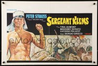 8j525 MAN OF LEGEND Belgian 1971 Sergio Grieco, art of barechested soldier Peter Strauss!