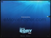 8j229 FINDING DORY advance DS British quad 2016 Disney & Pixar, Ellen DeGeneres, she is swimming away!
