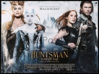 8j236 HUNTSMAN WINTER'S WAR advance DS British quad 2016 Hemsworth and Chastain + Theron and Blunt!