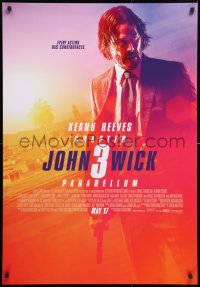 8j006 JOHN WICK CHAPTER 3 advance Canadian 1sh 2019 Keanu Reeves in the title role as John Wick!
