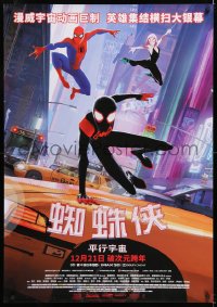 8j037 SPIDER-MAN INTO THE SPIDER-VERSE advance Chinese 2018 Nicolas Cage in title role, cast!