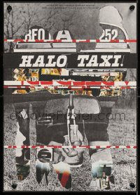 8j080 HALO TAXI Czech 11x16 1984 completely different and wild Milan Grygar art design!