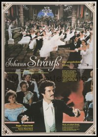 8j192 JOHANN STRAUSS THE KING WITHOUT A CROWN East German 23x32 1963 Disney, Johann Strauss!