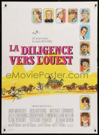 8j655 STAGECOACH French 23x32 1966 Ann-Margret, Buttons, Crosby, Tealdi d'apres Norman Rockwell!