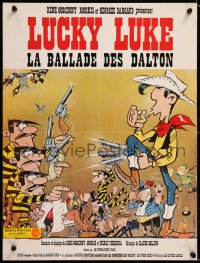 8j675 BALLAD OF DALTON French 15x20 1978 Lucky Luke, really great Morris cartoon western art!