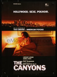 8j683 CANYONS French 15x21 2014 sexy Lindsay Lohan, James Deen, written by Bred Easton Ellis!