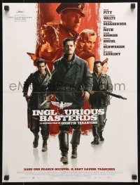 8j709 INGLOURIOUS BASTERDS French 16x21 2009 Quentin Tarantino, Brad Pitt, Waltz, Roth, top cast!