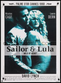 8j781 WILD AT HEART French 15x20 1990 David Lynch, image of Nicolas Cage & sexiest Laura Dern!