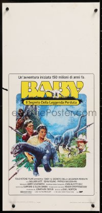 8j810 BABY Italian locandina 1985 cool dinosaur adventure, secret of the lost legend!