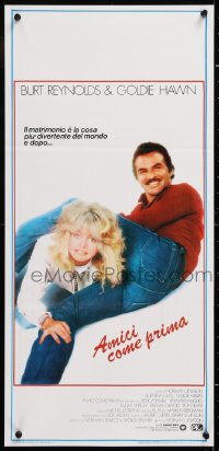 8j815 BEST FRIENDS Italian locandina 1983 Goldie Hawn & Burt Reynolds share an awkward moment!