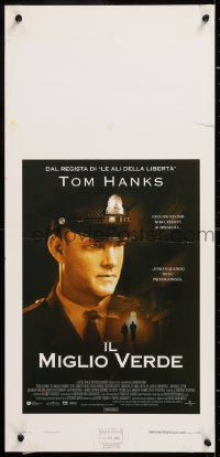 8j854 GREEN MILE Italian locandina 2000 c/u of prison guard Tom Hanks, Stephen King fantasy!